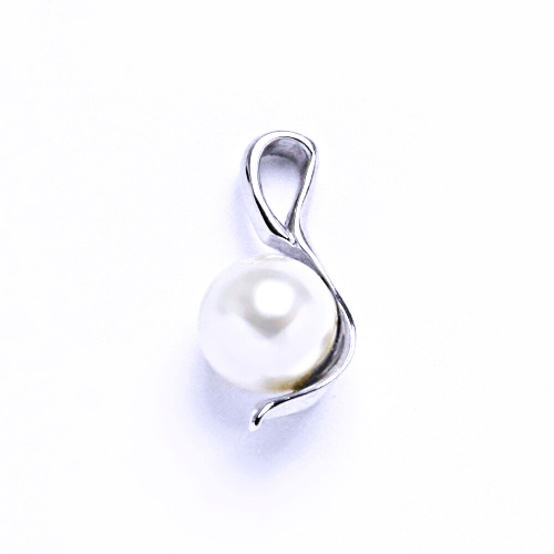 Swarovski perly 6 mm white přívěsek stříbro, P 1215 