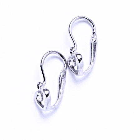 Dětské naušnice se zirkony stříbrné VE 248