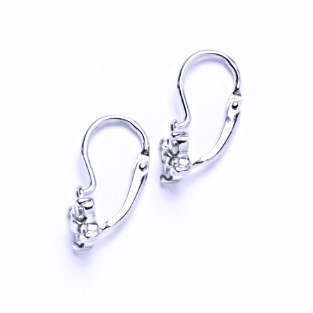 Dětské naušnice se zirkony, stříbrné naušnice VE 246