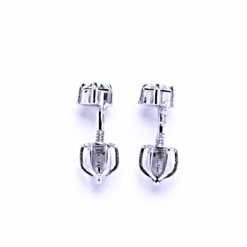 Náušnice stříbrné s krystalem Swarovski light azore NŠ 1339