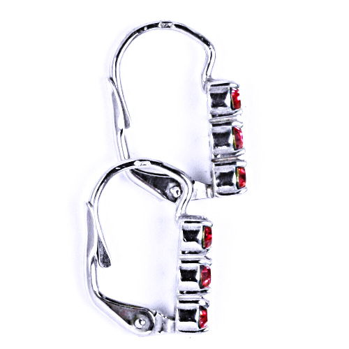 Náušnice krystal Swarovski fuchsie NK 1323