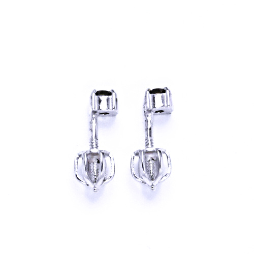 Náušnice stříbrné s krystalem Swarovski granát NŠ 1339