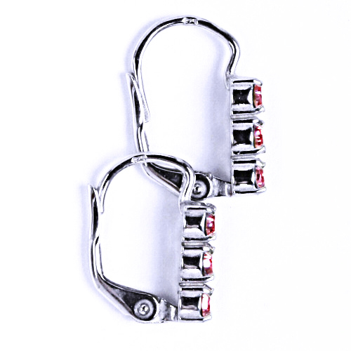 Náušnice krystal Swarovski rose NK 1323