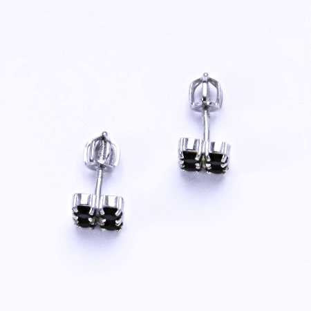 Náušnice stříbrné s krystaly Swarovski granát NŠ 1324 