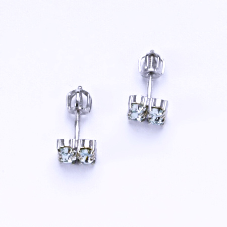 Náušnice stříbrné s krystaly Swarovski Light Azore NŠ 1324 