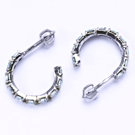 Naušnice s krystaly Swarovski AB krystal, šperk, NŠ 1340