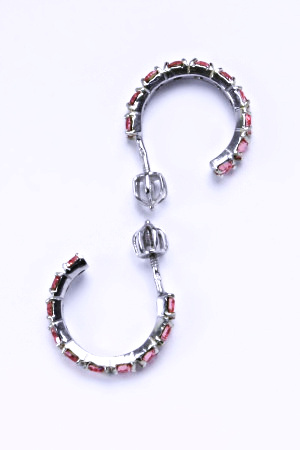 Naušnice s krystaly Swarovski Light rose NŠ 1340