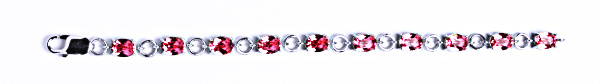Stříbrný náramek s krystaly Swarovski rose, šperk, R 1245