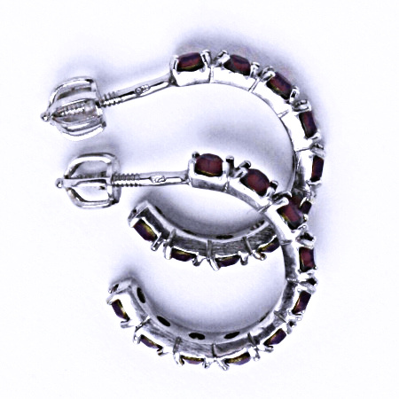 Náušnice stříbrné s krystaly Swarovski Cyclamen Opal, šperk, NŠ 1340