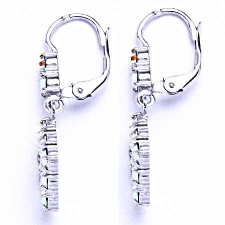 Náušnice stříbrné s krystalem Swarovski AB, šperk, NK 1341/1346