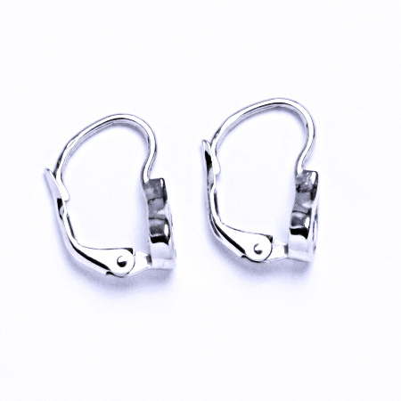 Stříbrné náušnice , zirkon akvamarin - VE 5 akvamarin