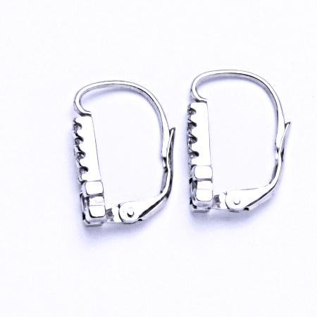 Stříbrné náušnice se syntetickými akvamaríny na patent VE 59