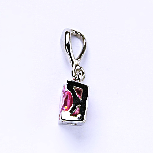 Stříbrný přívěšek, zirkon, čirý, šperky se zirkony, stříbro, P 1269/22 