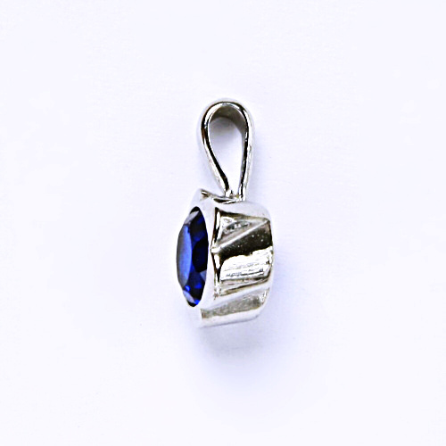 Stříbrný přívěšek, zirkon, spinel, šperky se zirkony, přívěsek ze stříbra, P 1271 