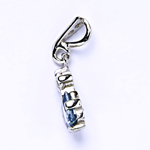 Stříbrný přívěšek, zrikon lavender, šperky se zirkony, přívěsek ze stříbra, P 1249/16 