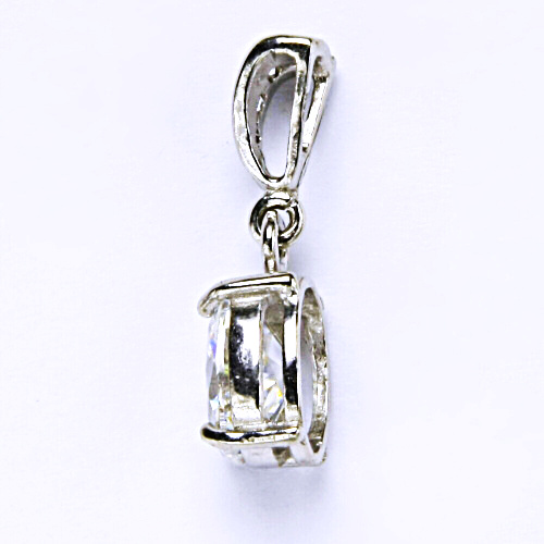 Stříbrný přívěšek, zirkon spinel, šperky se zirkony, přívěsek ze stříbra, P 1242/2 
