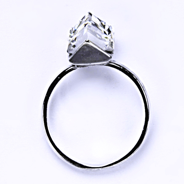 Stříbrný prsten, krystal Swarovski ,crystal, šperky s krystaly, T 1230 