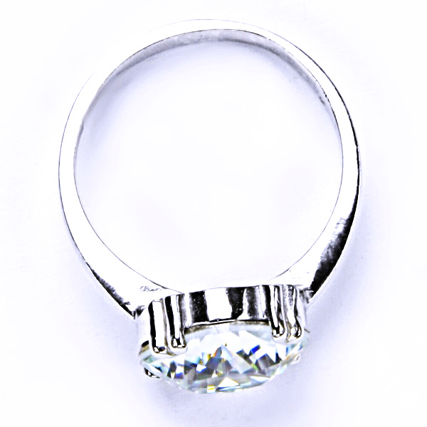 Stříbrný prsten, krystal Swarovski, light azore, šperky s krystaly, T 1225