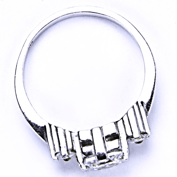 Stříbrný prsten, zirkon čiržý, zásnubní prsten, šperky se zirkony, T 1249 