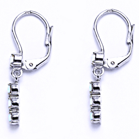 Stříbrné náušnice se Swarovski krystalem AB NK 1323V