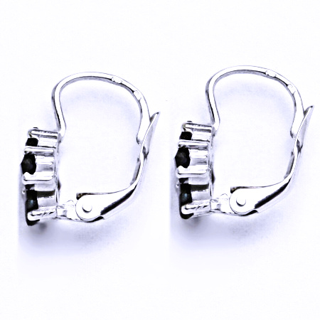 Zlaté naušnice, bílé i žluté zlato , přírodní granáty -  VE 2