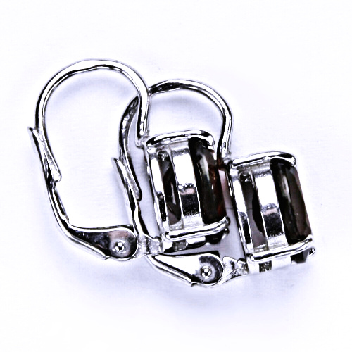 Stříbrné náušnice, přírodní granát, náušnice ze stříbra, NK 1242 