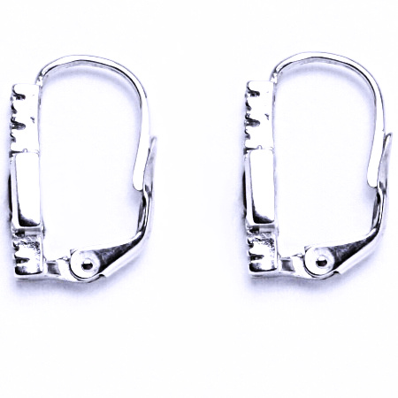 Stříbrné naušnice s granáty na patent,šperk VE 37