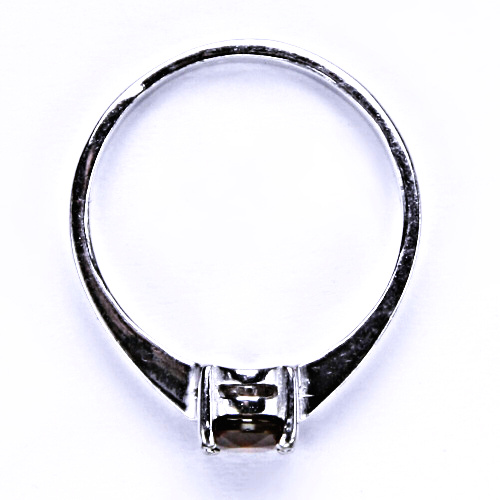 Stříbrný prsten, přírodní granát 6 mm - T 1250