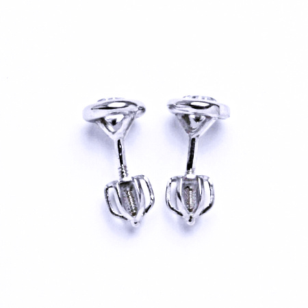 Náušnice stříbrné se zirkony, náušnice ze stříbra 000760951141 VE 76