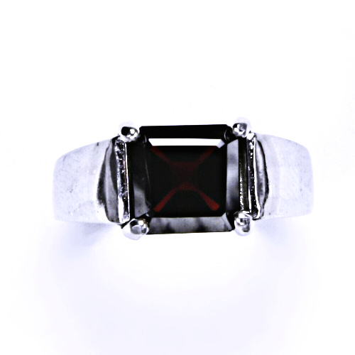 stříbrný prsten šperky, T 1272 granát