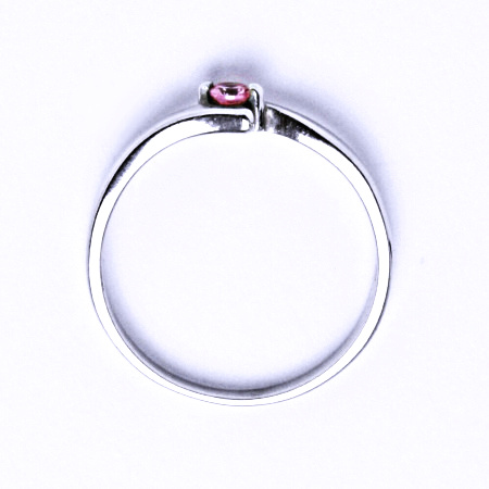 Stříbrný prsten se zirkonem, prsten ze stříbra VR 38