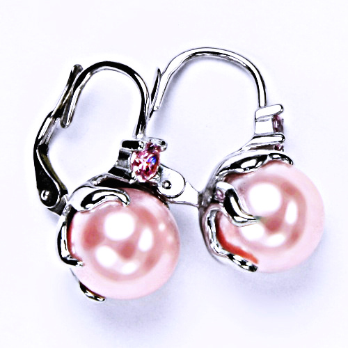 Stříbrné náušnice na patent, šperky, NK 1190 