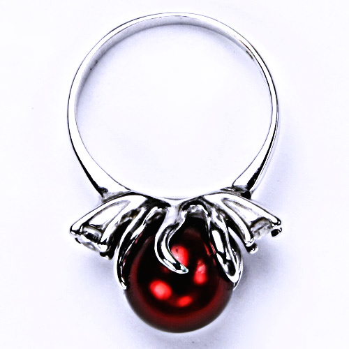 Stříbrný prsten šperky(um.bordo) T 1190