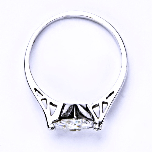 Stříbrný prsten (zásnubní) se zirkonem, 0 T 1275 