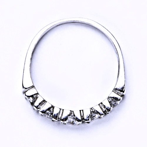 stříbrný prsten (zásnubní) se zirkony, T 1270 