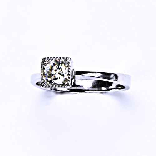 Stříbrný prsten (zásnubní) se zirkonem, 0 T 1221 