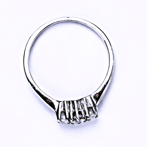 Stříbrný prsten (zásnubní), šperky, T 1222 