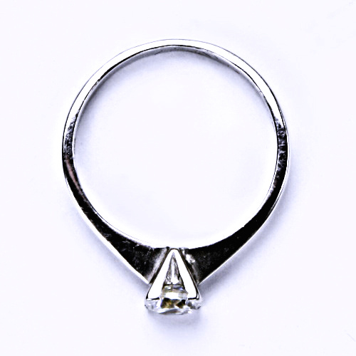 Stříbrný prsten (zásnubní) se zirkonem,0 T 1223 