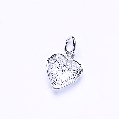 Stříbrný přívěsek - srdíčko s podkovou, přívěsek ze stříbra, P 33 