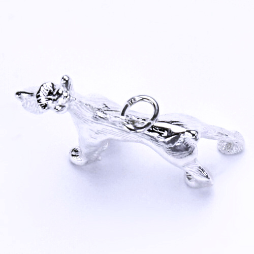 Stříbrný přívěšek, figurka knírač, přívěsek ze stříbra, P 315 