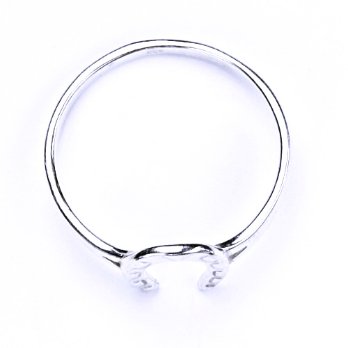 Stříbrný prsten, stříbrné šperky, podkova, prstýnek ze stříbra, T 11 