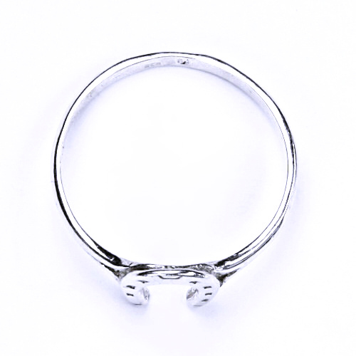 Stříbrný prsten, stříbrné šperky, podkova, prstýnek ze stříbra, T 19 