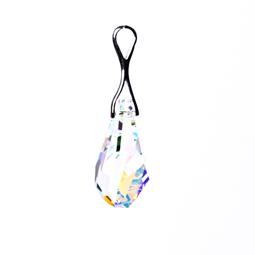 Stříbrný přívěšek,šperky, Swarovski krystal (Polygon drop 21 mm AB crystal) P 1295 