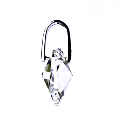 Stříbrný přívěšek,šperky, Swarovski krystal (čiré srdce 14mm) P 1303 