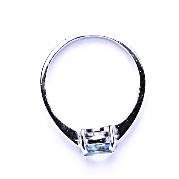 Stříbrný prstýnek, přírodní topaz swiss, prsten ze stříbra, T 1246 
