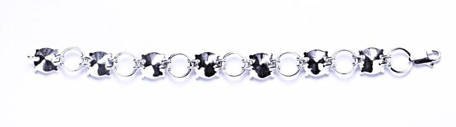 Stříbrný náramek s krystaly Swarovski Rivoli (Colorado topaz)R 1188 