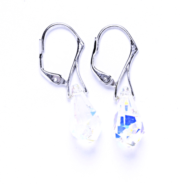 Stříbrné náušnice šperky Swarovski krystal patent NK 1295 