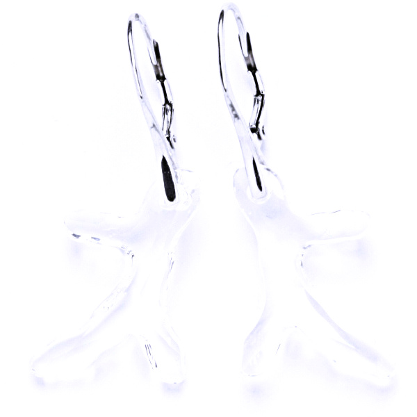 Stříbrné náušnice, šperky, Swarovski krystal, patent 4, NK 1295 