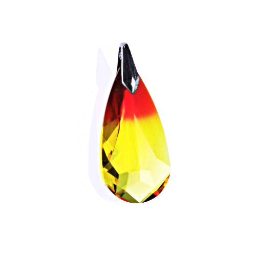 Stříbrný přívěsek s krystalem Swarovski (25 mm fire opal), P 1310