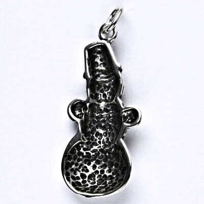 Stříbrný přívěsek sněhulák s patinou, přívěsek ze stříbra, P 243 